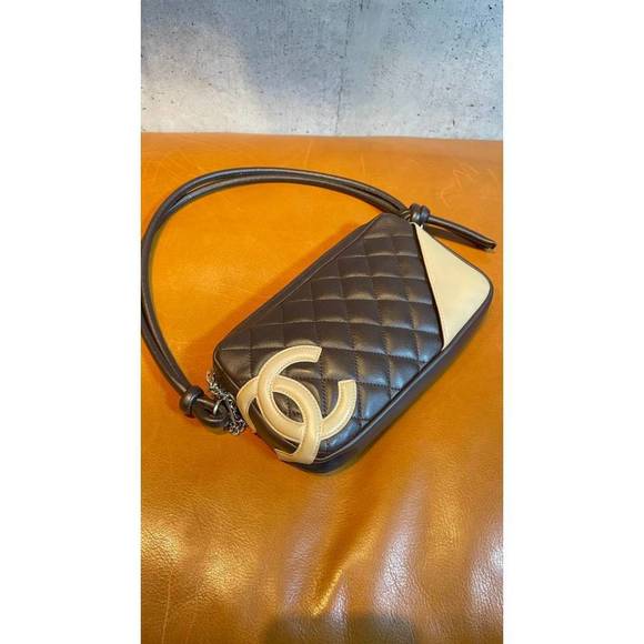Chanel Handbags - Chanel Cambon Accessory Pouch Handbag Brown One Shoulder